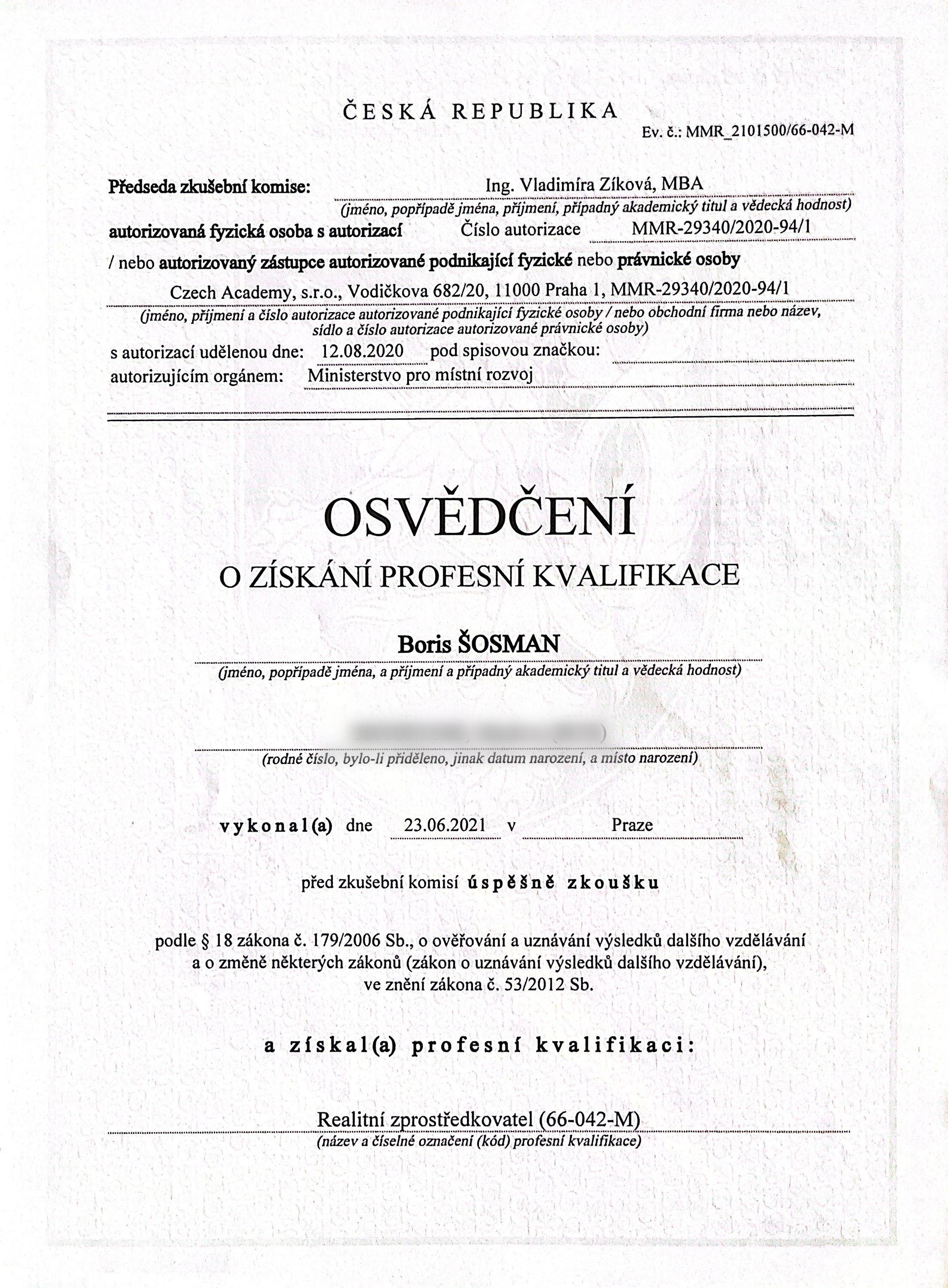 Foto makléře