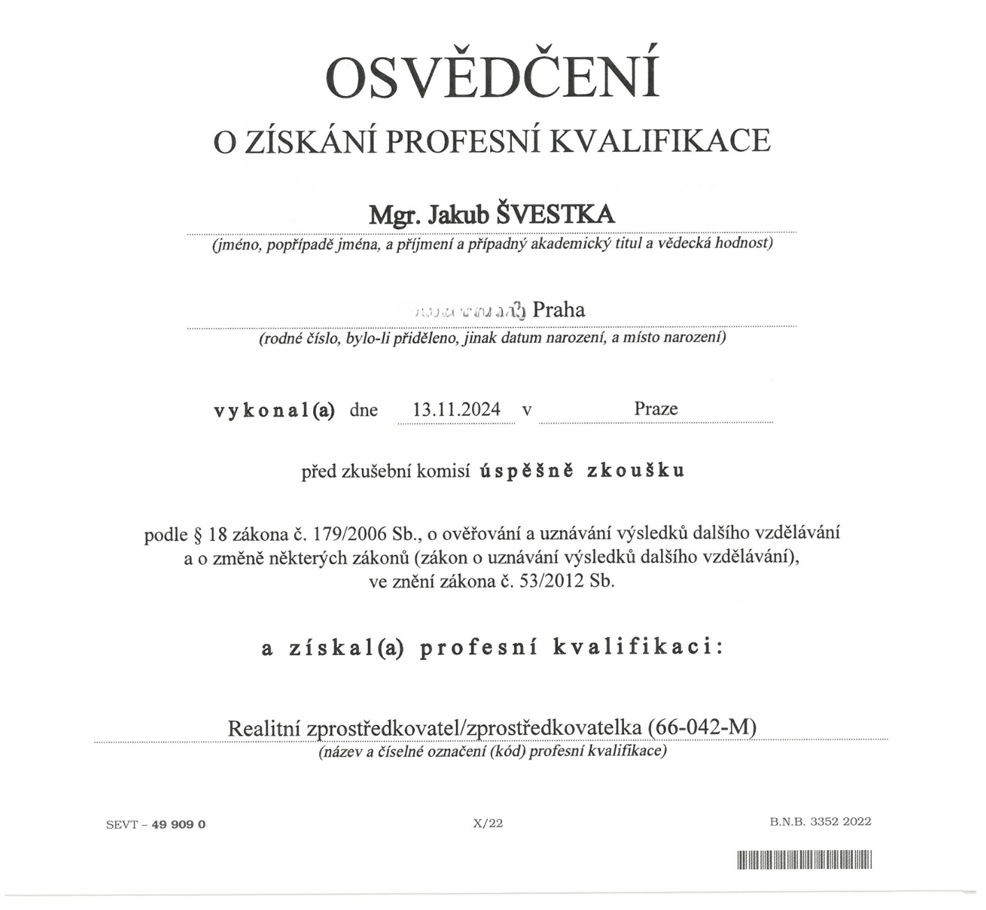 Foto makléře